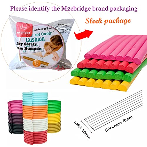 M2cbridge Multifunctional Edge and Corner Guard Coverage Baby Safety Bumper DIY 6.5 Ft (Grey (6.5ft x 2)) - Image 4