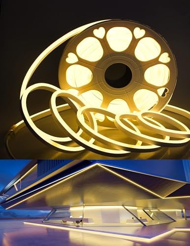 PREMIUM LED Neon Rope Light Outdoor Cold-Resist, Cuttable Flexible Neon ...