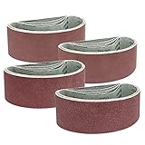 ☆ Bandes de ponçage, 20 pièces 75 x 457 mm bandes abrasives bandes abrasives de polissage en métal outils grain 60 ~ 240 papier de verre en oxyde d'aluminium for ponceuse 3 'x 18' for le meulage, l'af