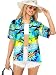 La Leela Likre short sleeve button down button up cruise tropical carribean blouses Women's Hawaiian Shirt XL Blue Fathers Day Gifts Spring Summer 2017