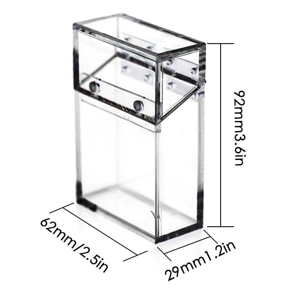 Amazon.com: Jushom Acrylic Transparent Cigarette Case, Crystal Clear  Portable Cigarette Box with Magnetic Flip Top, Holds 14pcs 85mm Cigarettes  (1 PC) : Health & Household