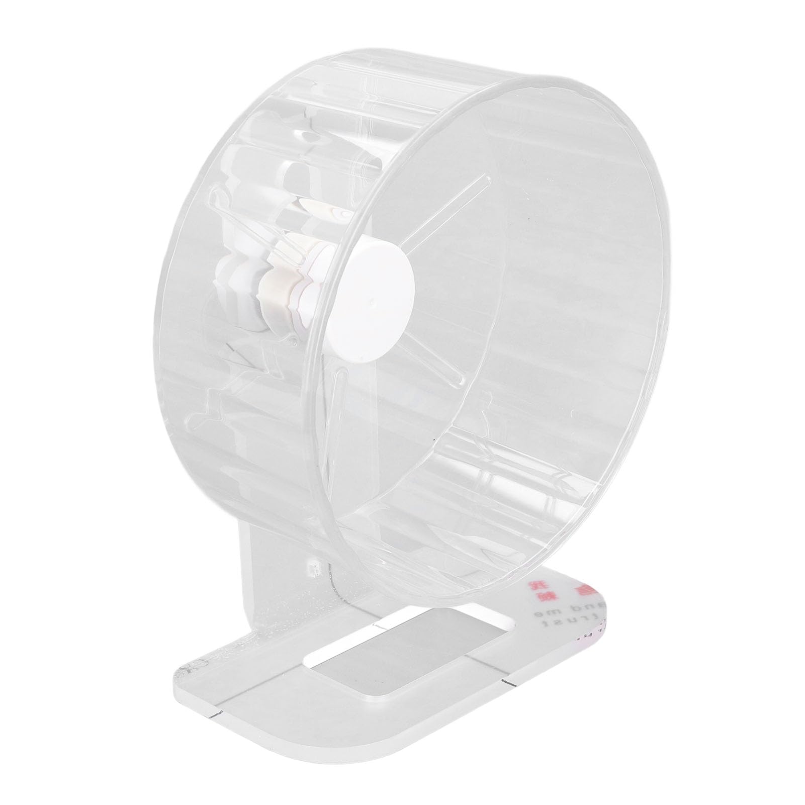 Hamster Wheel with Stand Ultra Quiet Clear Acrylic Exercise Running Toy for Small Pets for Hamster Cage (S) (M) (L)