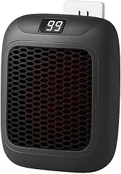 Aquecedor Elétrico Portátil Parede Tomada Rápido Silencioso Econômico Seguro com Controle Remoto