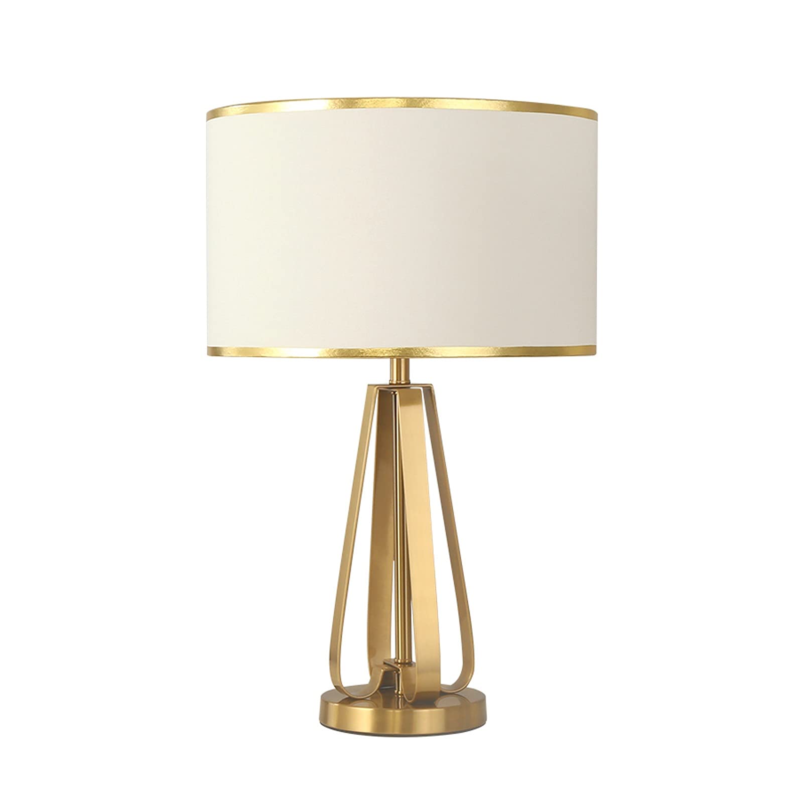 XANAYXWJ Lampada Lampada da Letto Lampade da Tavolo Lampade da Comodino in Ferro con Paralume in Tessuto Lampade da Comodino lussuose per l'home Office Cafe Restaurant Luce Notturna, 22,8" H