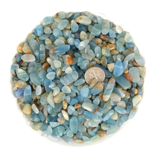 Image of ZenQ 1 lb Crystal Chips, Tumbled Stone Chips for Crafts | Polished, Undrilled Gemstones for Resin Art, Vase Filler, Plant Decor, Candle Making, and DIY Projects