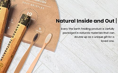 Image of Super Soft activated Charcoal Bristle Manual Toothbrush with Bamboo Handle, Teeth Whitning Charcoal Toothbrush for kids (Pack of 1)