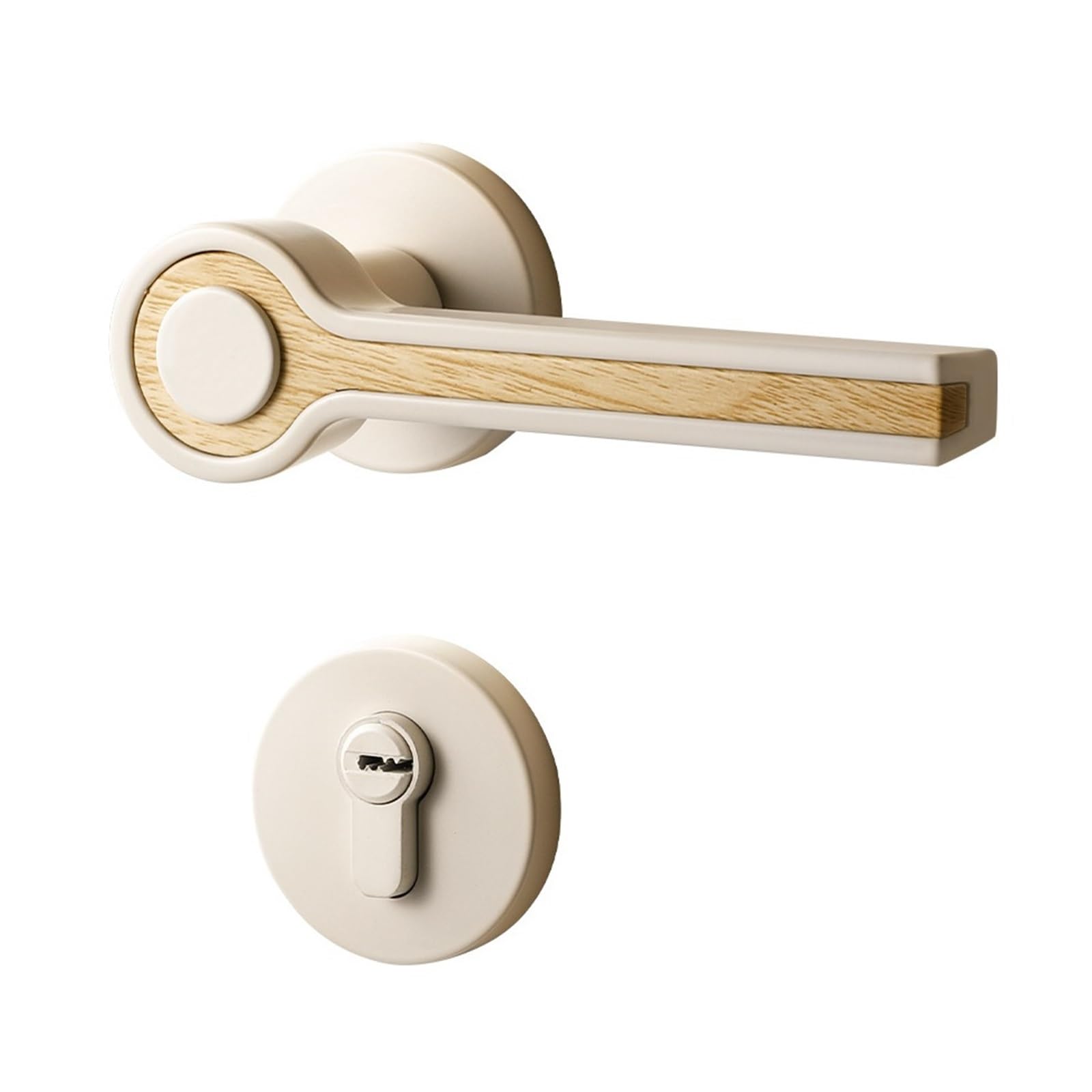 Serrure de porte magnétique bois poignée silencieuse pour porte intérieure chambre