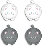 PlayVital Bouchons pour interrupteur Nintendo/OLED, Boutons pour adaptateur Lite, Couverture analogique pour la poignée Joycon - Cutie Kitty