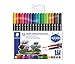 Produktbild STAEDTLER 3187 TB18 ST 3187 TB18 - Doppelfasermaler permanent, feine und ultrafeine Spitze, für viele Oberflächen geeignet, Klarfaltetui mit 18 leuchtenden Farben