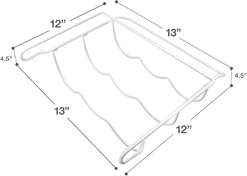 Miniatura 2 de Sorbus® Estante de vino para nevera: estante para botellas de refrigerador con capacidad para 3 botellas de tu vino o bebida favorita, soporte