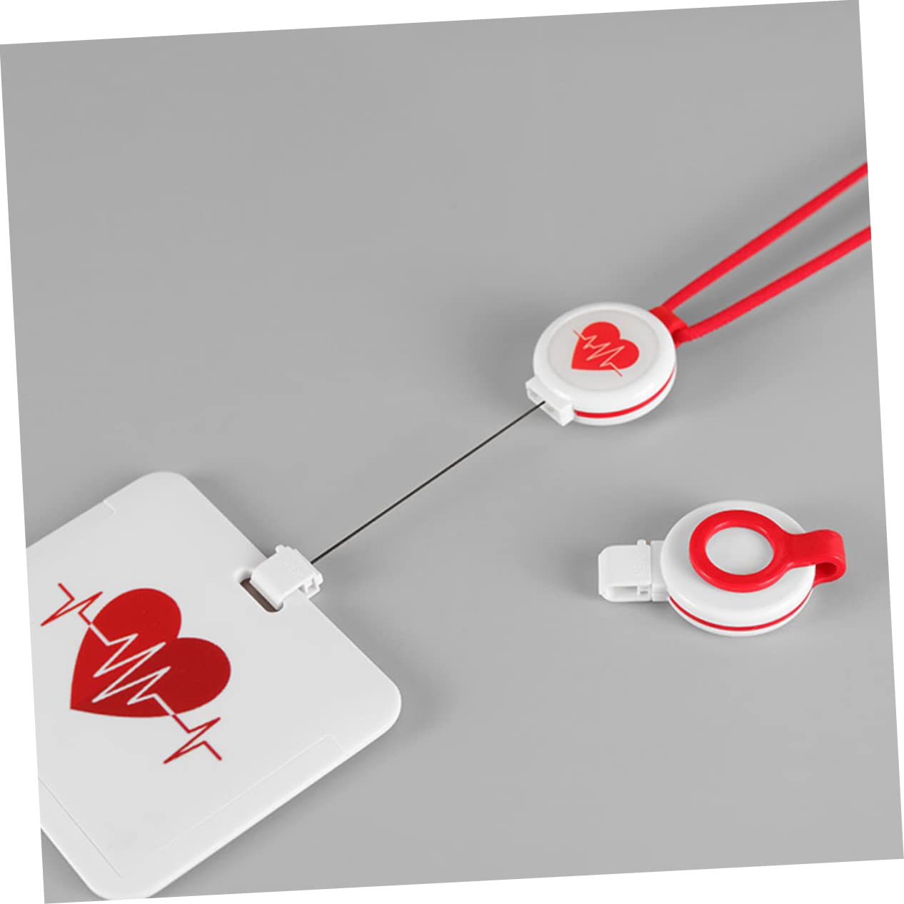 STOBOK 10pezzi Portatessere Retrattile Con Laccetto Portacarte Per Badge Lavoro Targhette Id Per e Medici Design Creativo e Pratico Accessorio Resistente Per Uso Quotidiano