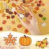 JUNEBRUSHS Fall Wooden Buttons, 260pcs Autumn Leaves Pumpkin Shaped Thanksgiving Wooden Sewing Buttons for Fall Thanksgiving Party DIY Crafts Decoration Sewing Clothes Accessories #1