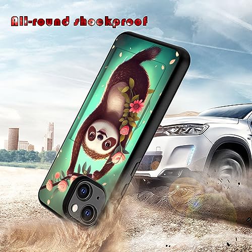 Coque iPhone 14 antichoc étui portefeuille polycarbonate double couche - 3