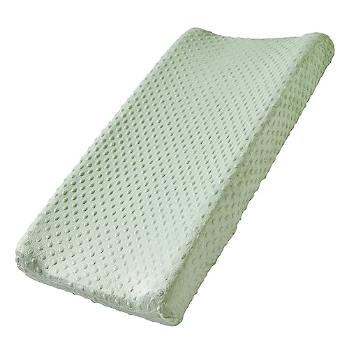 Image of Changing Pad Cover, Soft Changing Table Sheets for Baby Boy and Girl, Diaper Changing Table Cover Fit 32"/34'' x 16" Pad (Green)