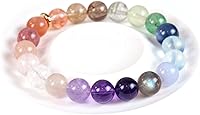 Vista 102 de Precious Gemstone Natural Crystal Healing Bracelet, Rutilated Quartz, Moonstone, Quartz Handmade Original Design Bracelet