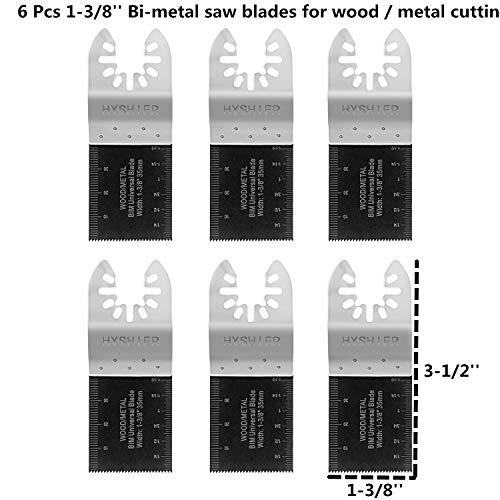 image for HYSHIER 52 Pcs Oscillating Tool Blades, Professional Universal Oscilla