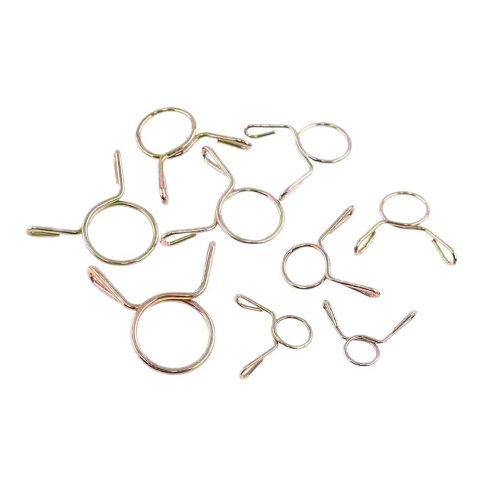 290 pezzi 5 mm-13 mm clip a molla for tubo flessibile del carburante, dell'acqua, dell'aria, morsetti di rilascio for fascette for tubi flessibili TubeSpring Band