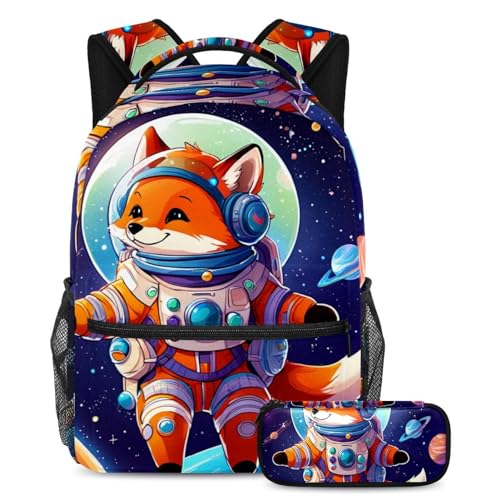 Sac à dos spacieux contre le désordre scolaire avec sa trousse fine assortie