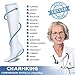 CHARMKING Compression Socks for Women & Men Circulation (3 Pairs) 15-20 mmHg is Best Athletic for Running, Flight Travel, Support, Cycling, Pregnant - Boost Performance, Durability (S/M, White)
