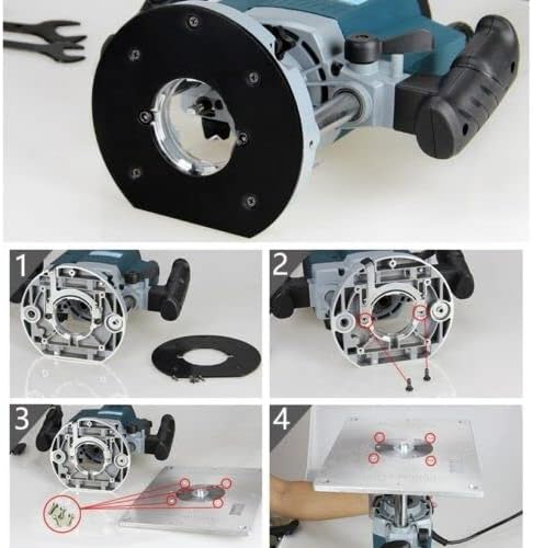 Wood Milling Trimming Machine Flip Plate Guide Table Router Table Insert Plate