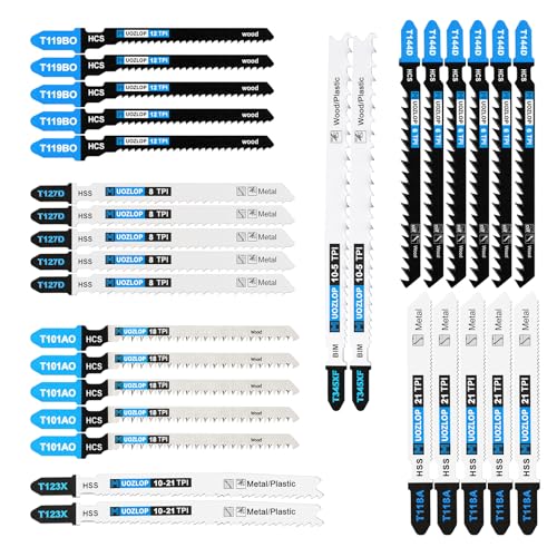 MUOZLOP 20pcs 32TPI T118G Jigsaw Blades