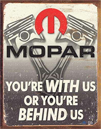 Desperate Enterprises Mopar - Behind Us Tin Sign - Nostalgic
