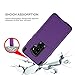 S9 Plus CASE with Card and Makeup Mirrors Dual Layer Rugged Full-Body Back Drop Protection Cover Samsung Galaxy S9 Plus Case 2018 6.2 Inch Case (Purple+black)