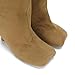 pinokino Knee High Boots Wide Calf Women Long Suede Square Toe Bootie Tall Cute Slouchy Fashion Boots Ladies Fall Boot Brown Size 7