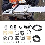 TOPINCN Carburetor Repair Filter Kit, Small Engine Carb Kit, Fuel Filter Set with 2 Primers Bulbs & 2 Grommets Fit for STIHLs FS36 FS40 FS44 Grass Trimmer Replacement - Image 4