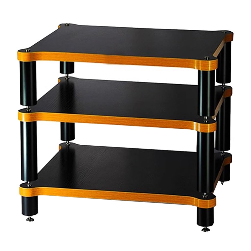 HIFI o Cabinet nd 34 livelli Ma Sto per giradischi o video Conents Nero 60x60.5x48cm Perfetto per Home Entertment System