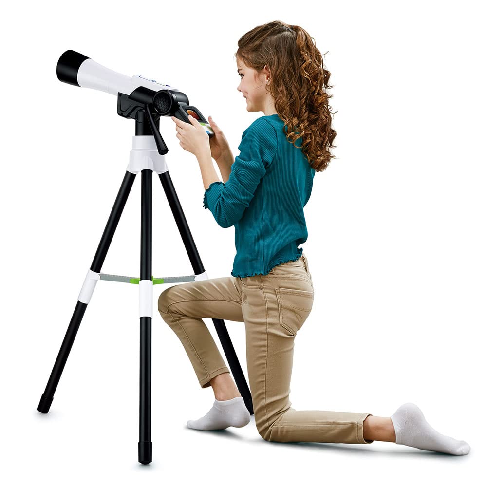 VTech - Genius XL Télescope Vidéo Interactif, Télescope Enfant avec Écran Couleur Numérique, Photos et Vidéos de la NASA, Jouet Scientifique Éducatif, Cadeau Enfant Dès 7 Ans - Contenu en Français