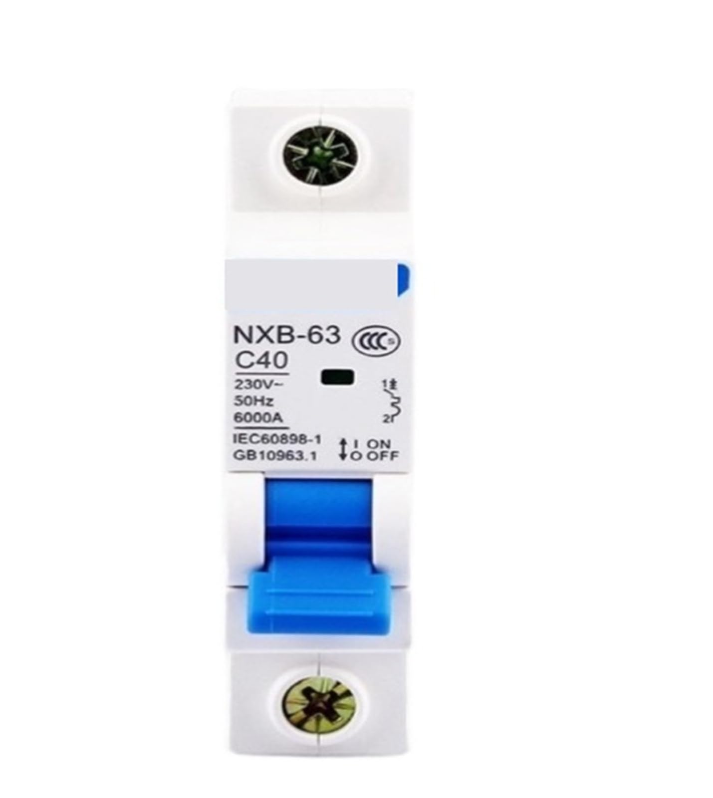 Disyuntor 4P 20A interruptor de aire en miniatura NXB-63 para riel 4