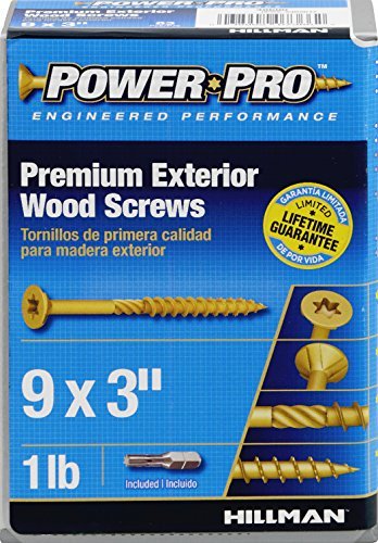 Power Pro No. 9 x 3 in. L Star Flat Head Ceramic Coated Steel Deck Screws 1 lb. 83 pk