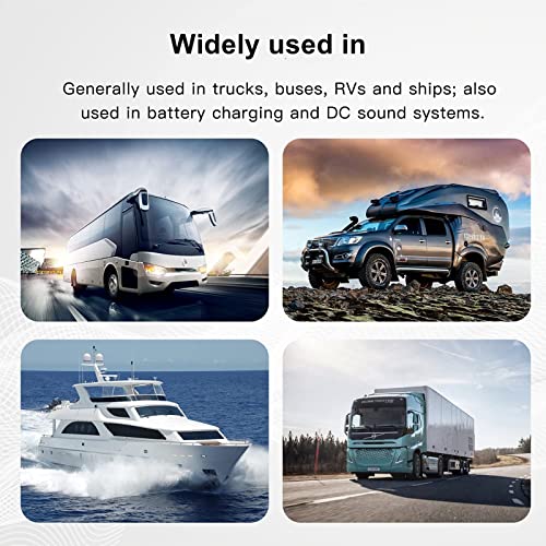 Motor Fuse Holders Inverter Circuit Breaker Car Audio Solar Energy Inline Circuit Breaker Fuse Inverter With Waterproof Cover For Motor Auto Car Marine Boat (250A) #TOP4