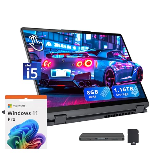 Lenovo IdeaPad Flex 5i 14' WUXGA Touch 2-in-1 Laptop, Intel i5-1235U, 8GB LPDDR4X, 1.16TB Storage...