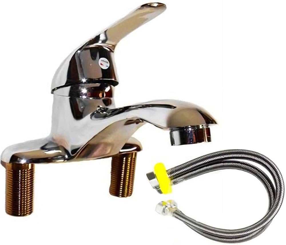 Amazon | 洗面台用 シングルレバー 混合 水栓 蛇口 給水フレキ管 50cm