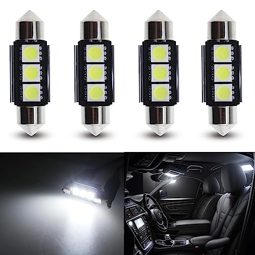 Lámparas LED C5W 6418 36mm 4 unidades Blanco Xenón