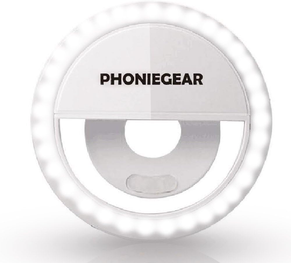 Phoniegear Selfie Light [Rechargable Battery] Clip on Cell