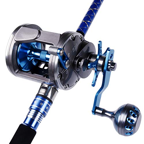 Image of Sougayilang Line Counter Trolling Reel Conventional Level Wind Fishing Reel