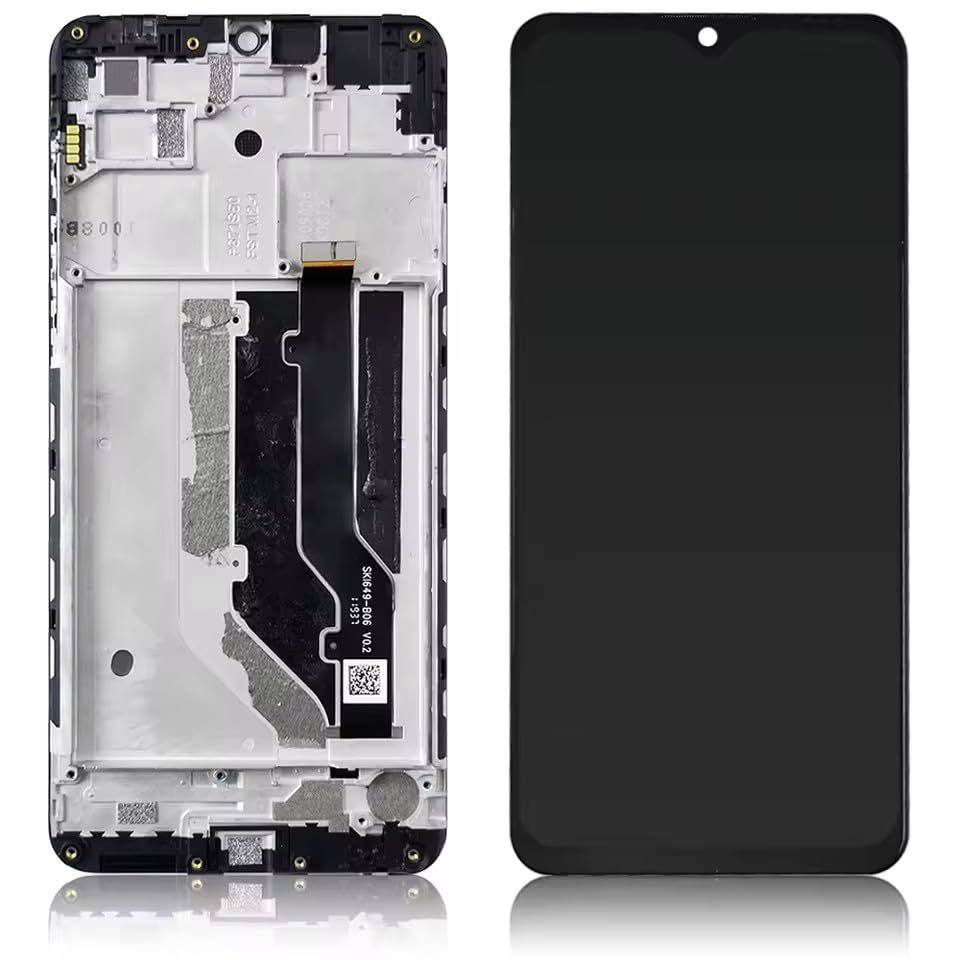 Écran LCD pour ZTE Blade 20 Smart 2050RU tactile avec cadre noir