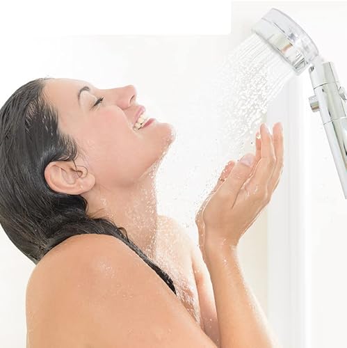 Alivio 360 Degree Rotating Shower Head Built in Turbo Fan for Water Boost