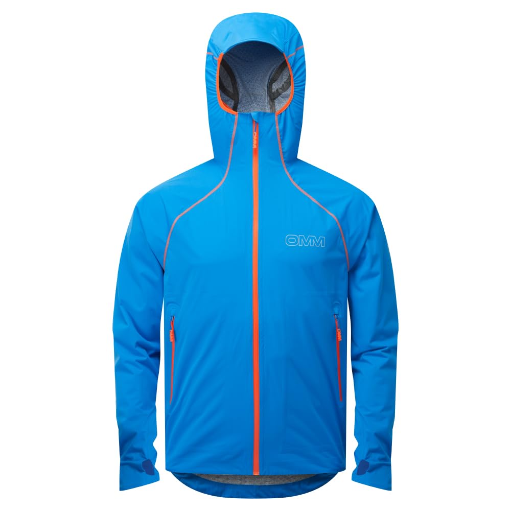 Omm Original Mountain Marathon Men's Blue Omm Kamleika Jacket (Uk, Alpha, L, Regular, Regular, )
