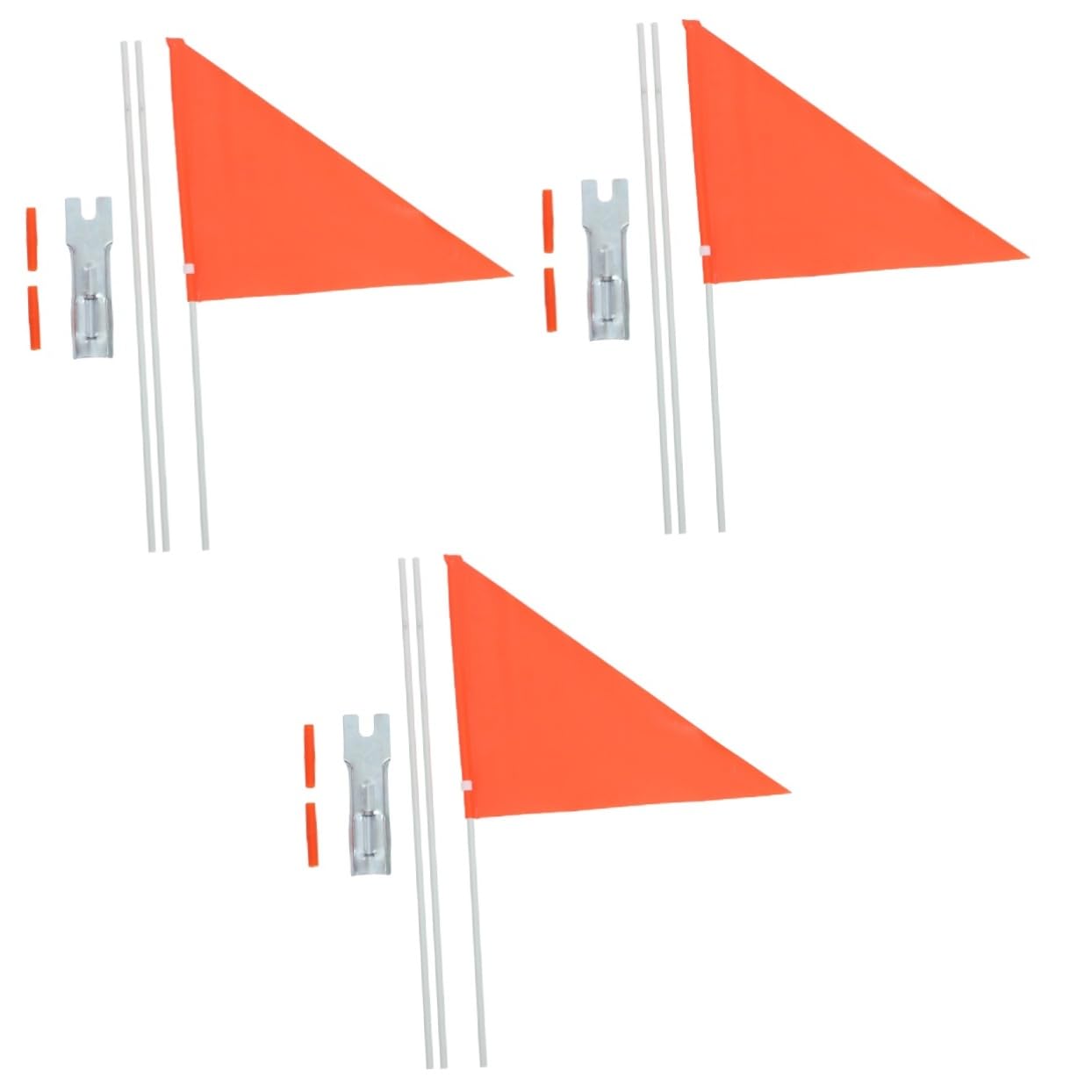 Toddmomy 3sätze Fahrrad Sicherheitsflagge Mit Reflektierender Fahnenstange Hochsichtbare Einstellbare Und Lösung Für Kinderfahrräder Und Für Freizeitaktivitäten Und