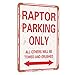 TCHPAX 12X8 - Rptor Parking only vintage look funny mental tin sign-inches-Aluminum…