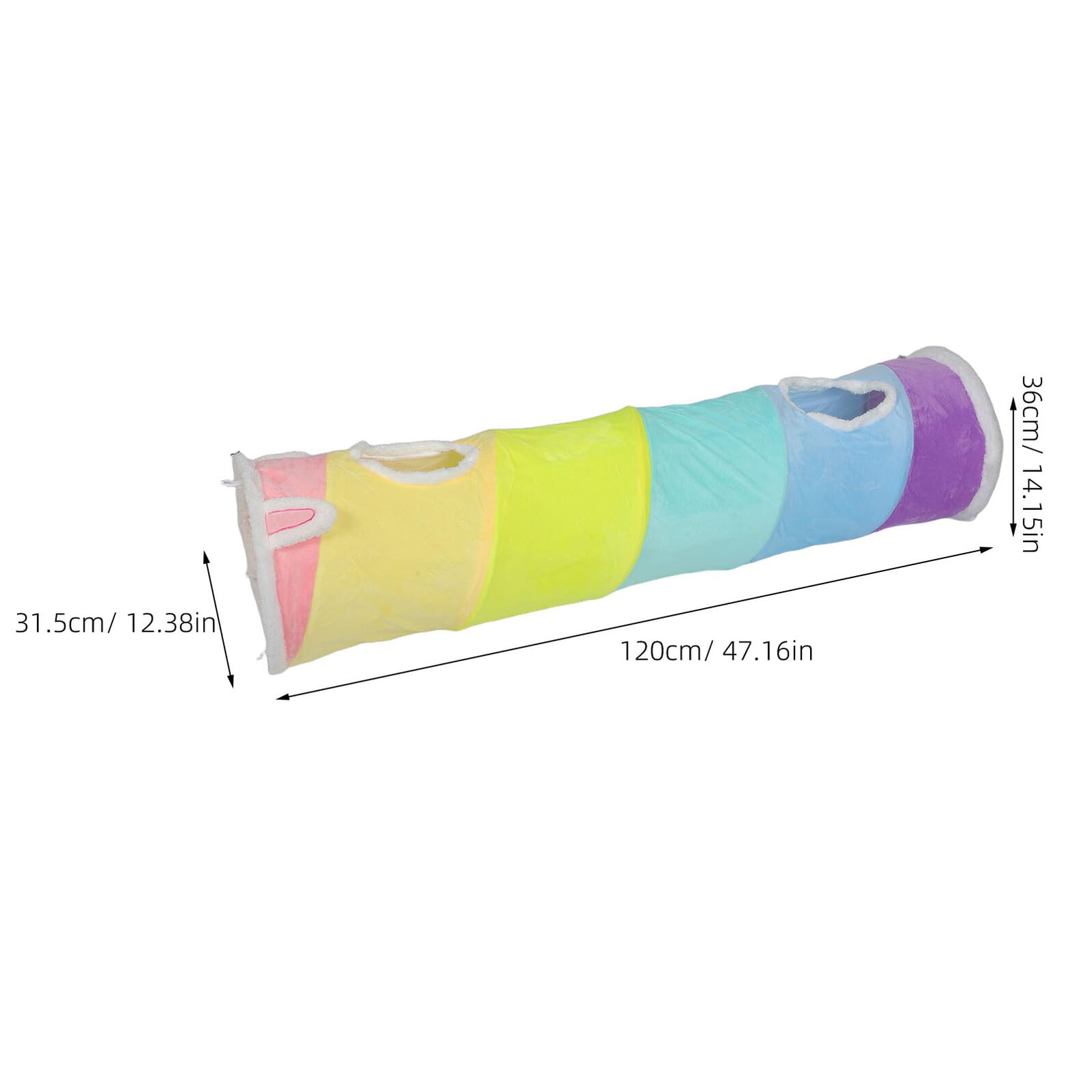 SHINEOFI Tunnel de Jeu pour Chat Spirale de Tunnel Froissé pour Chat et Chatons Jouet de Poursuite et Petits Animaux