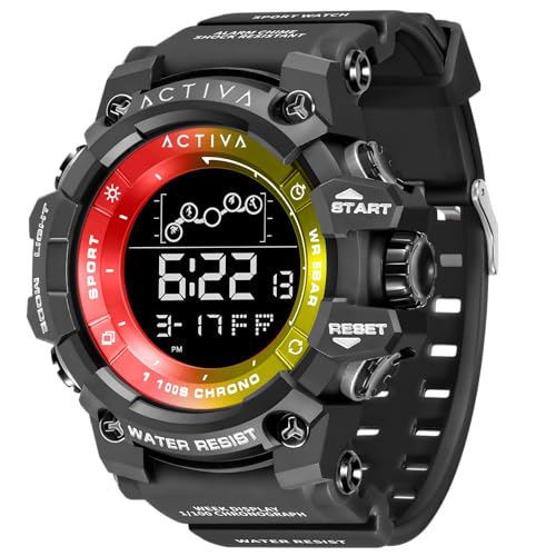 Invicta Activa Digital Essentials ���j �f�W�^���E�H�b�`, �u���b�N, �J�W���A���B