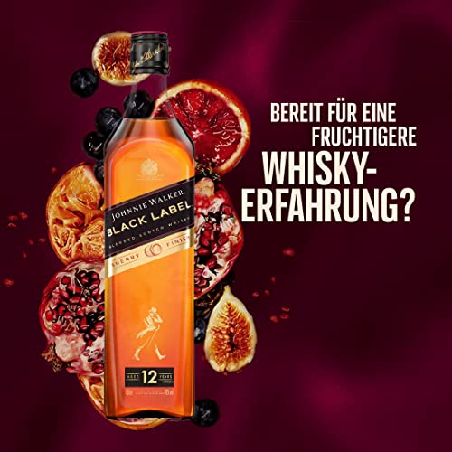 Johnnie Walker Black Label Sherry Finish| Blended Scotch Whisky | Limitierte Edition | blended in Schottland | 40% vol… – Bild 3