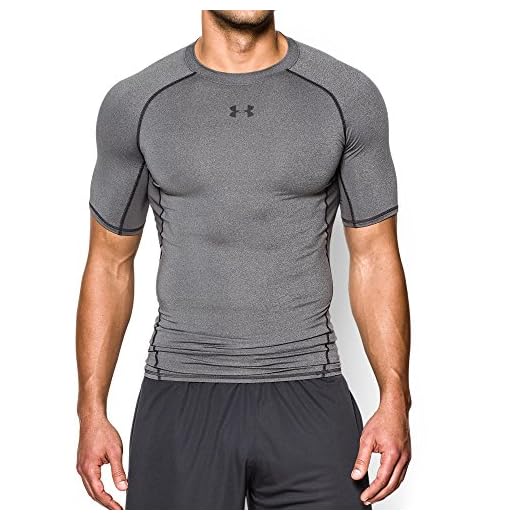 Under Armour Herr kompressionströja HeatGear Armour kortärmad funktionsskjorta, andningsbar kortärmad skjorta för män