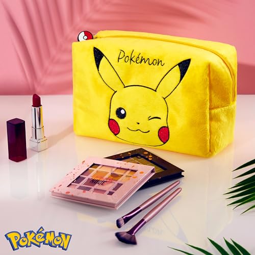 Pokemon Makeup Bag for Women Men and Kids Pikachu Cosmetic Bag Travel Wash Bag Holiday Accessories - Gifts for Women2