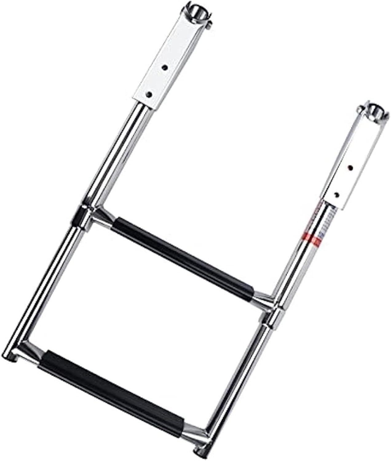 Telescoping 2 Step Boat Ladder 316 Stainless Steel Extendable Deck Ladder Pontoon Boat for Marine Yacht Boat Swim